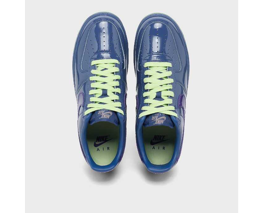 Nike Air Force 1 Low Mystic Navy sneaker, top view