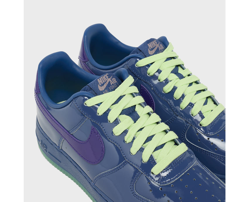 Nike Air Force 1 Low Mystic Navy sneaker, side view