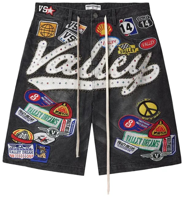 Valley Dreams 1980s Rhinestone Patch Jorts