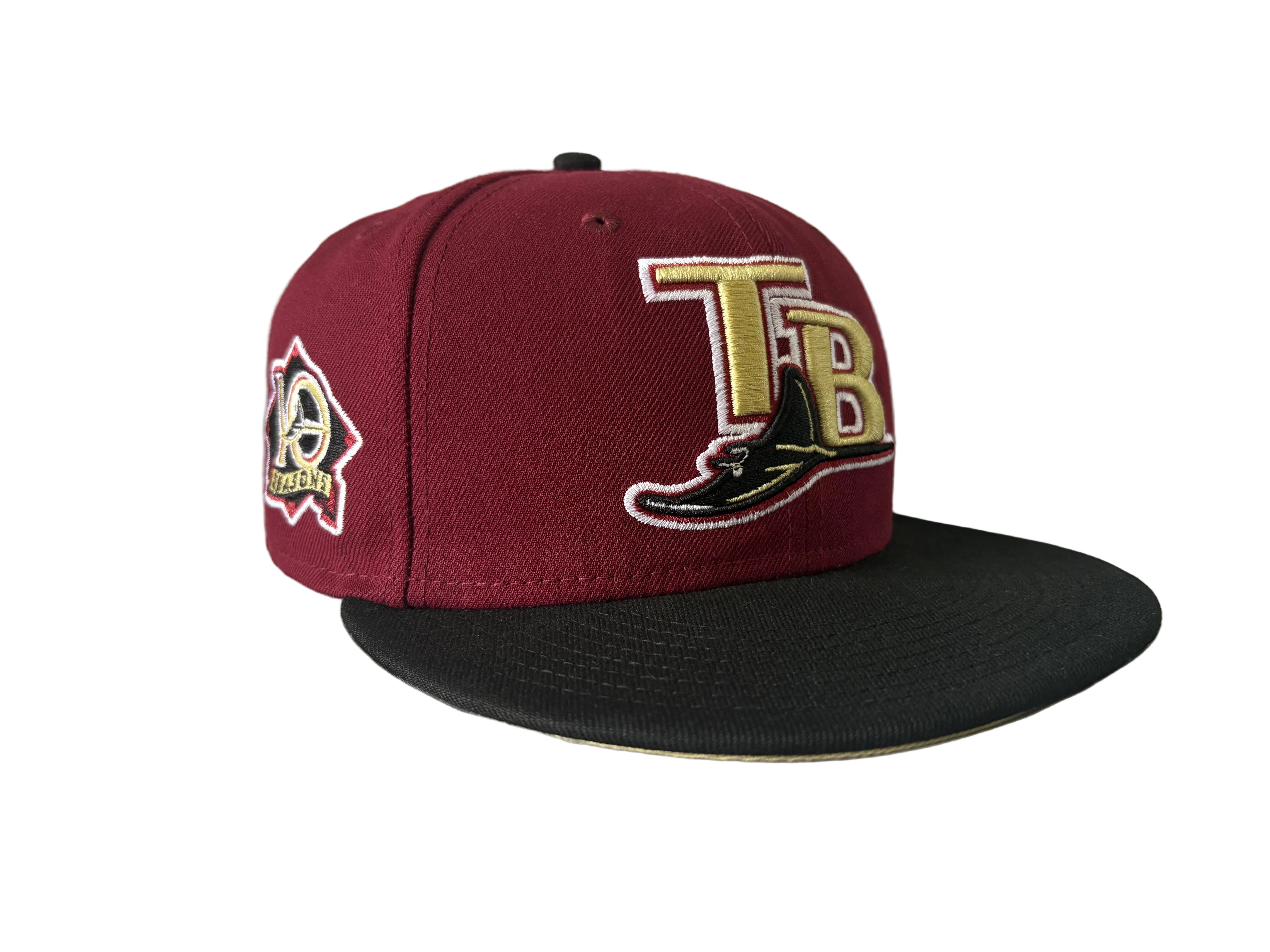 Tampa Bay Buccaneers Throwback Fitted Hat – Burgundy/Black