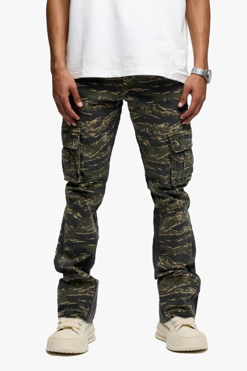 Valabasas"Geno" Stacked Jeans Tac-Green
