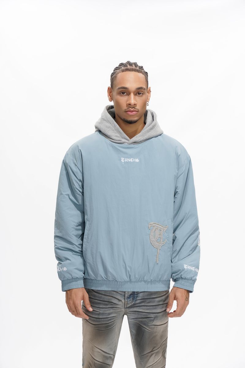 Trnchs "Heavens Armor" Hooded Jacket Slate Blue