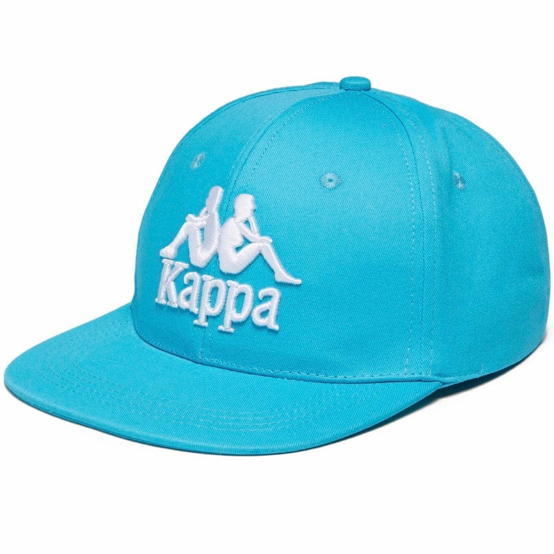 Kappa Logo Snapback Cap – Turquoise/White