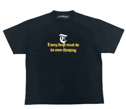 "SORAMAN" Black Tee