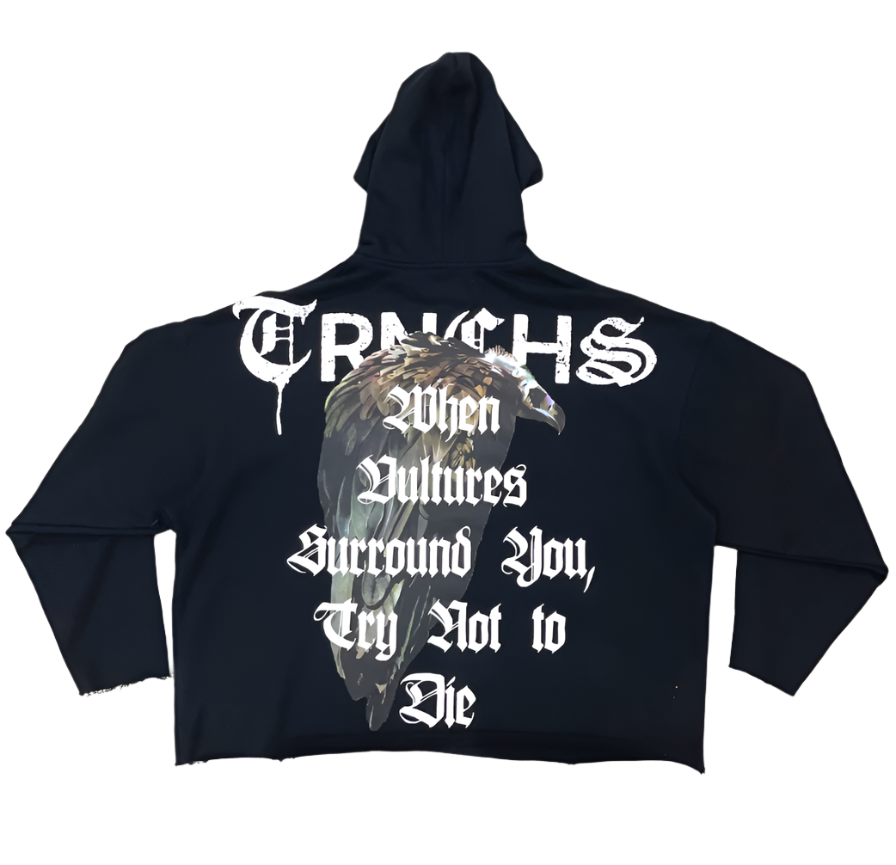 AMOUNG VULTURES Black Hoodie