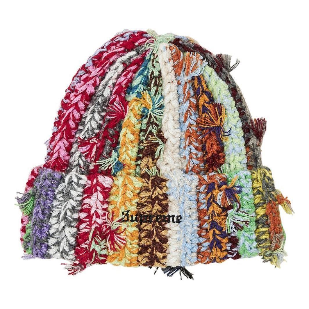 Supreme Multi-Color Hand Knit Beanie