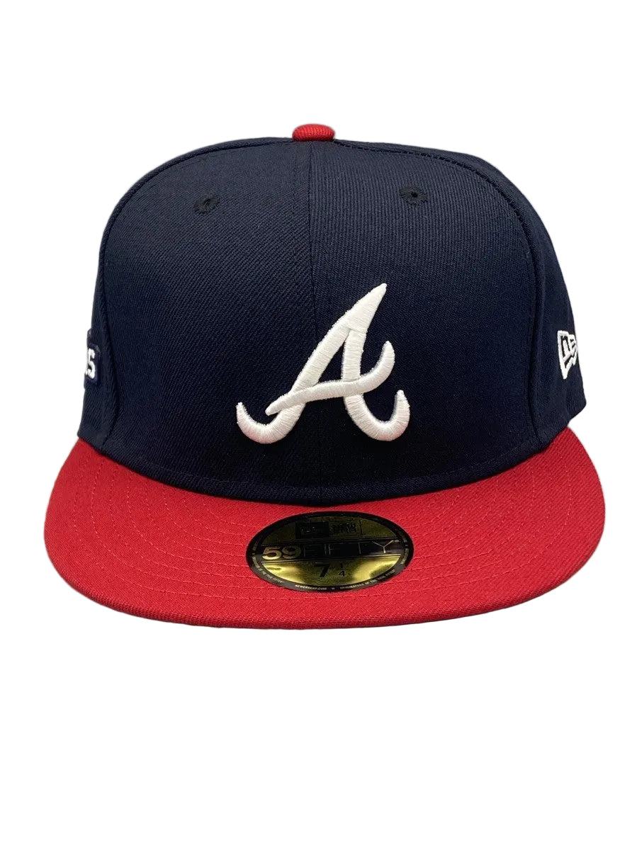 Atlanta Braves New Era 59FIFTY Fitted Hat – Navy/Red