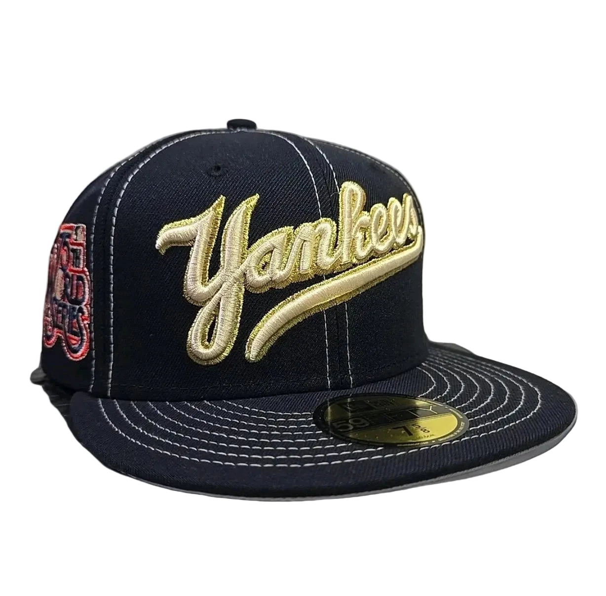 New York Yankees New Era 59FIFTY Fitted Hat – Navy with Script Logo