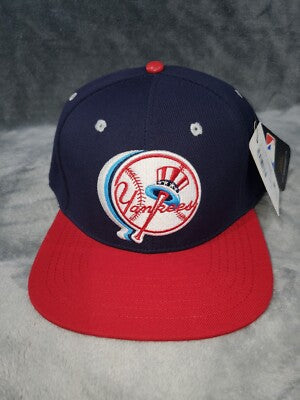 New York Yankees Retro Snapback Hat Navy & Red