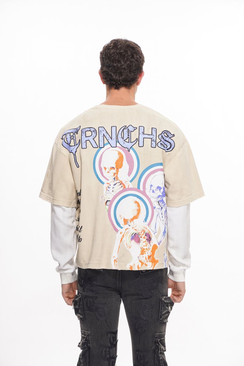 Trnchs "Born To Disrupt" Long Sleeve Khaki