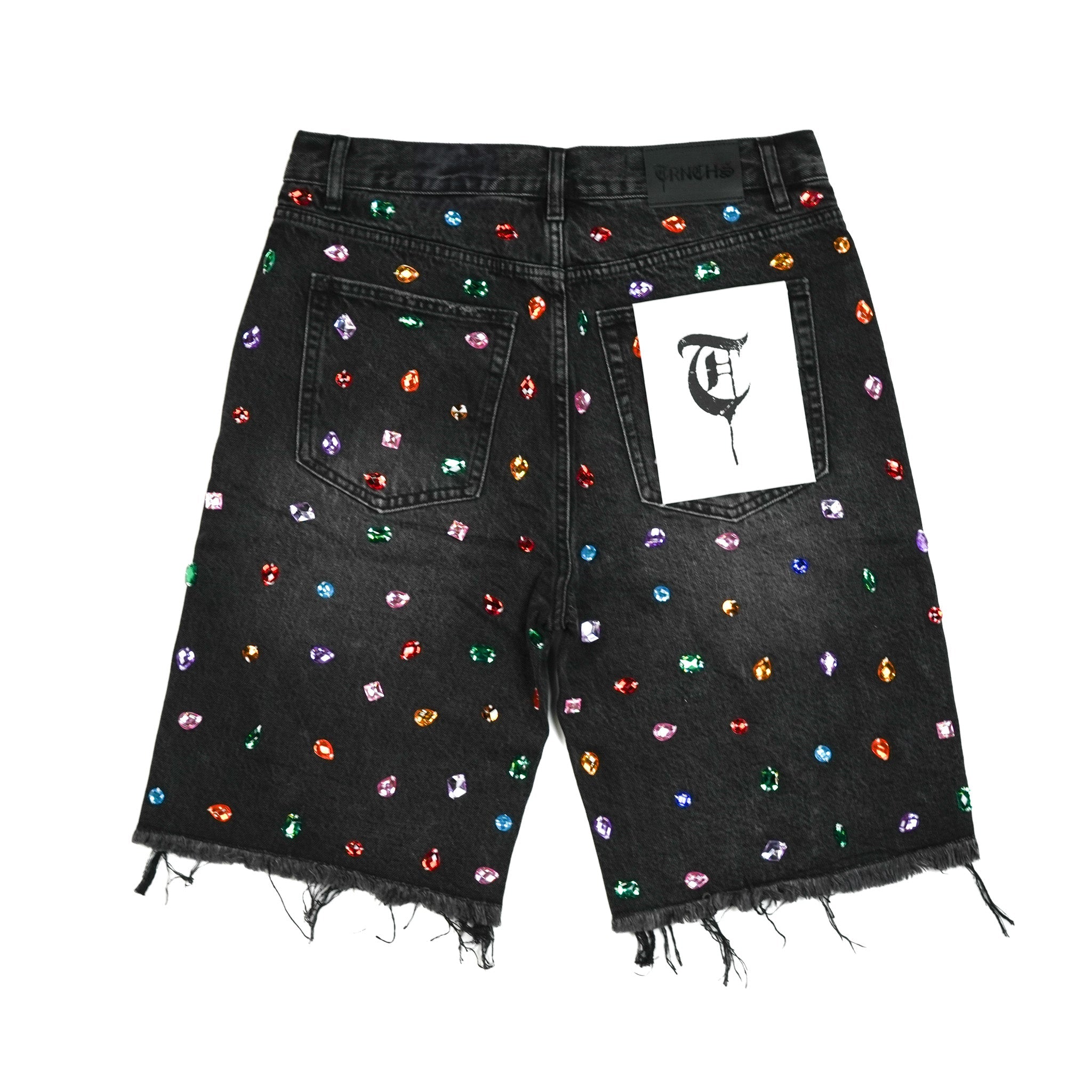 "ZABID" Dark Grey Wash Shorts